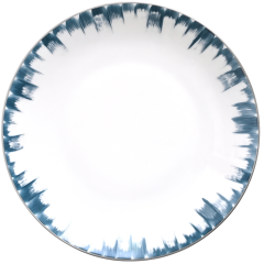 Iris 2 Dinner Plate Coupe - Platinum Filet