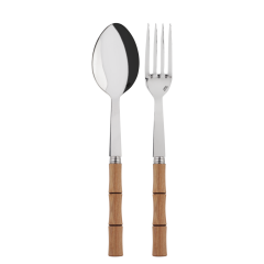 Bamboo Light Press Wood Serving Set
