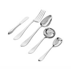 Contorno Mirrored Stainless Steel 5 Pc. Hostess Set