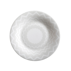 Zig Zag Bread and Butter Plates, Set of 6 White